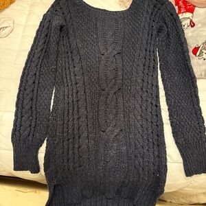 Women's Black Cable Knit Sweater